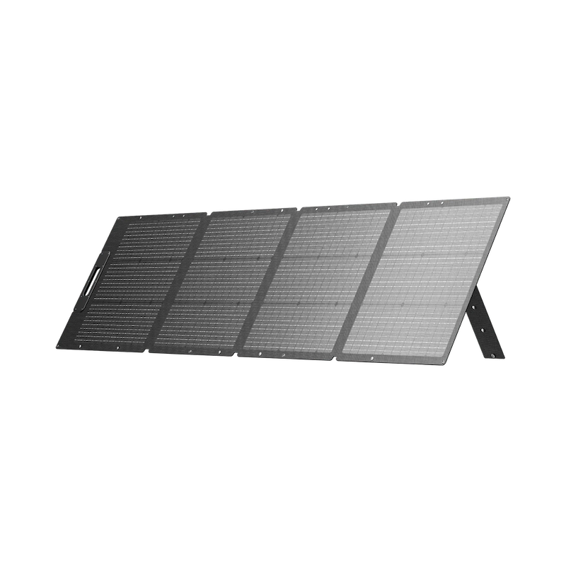 BLUETTI PV200 Solar Panels | 200W Open On Stand Front Right