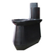 Bio-Loo Domestic-Composting Toilet System Pedestal Black