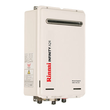 
Rinnai Infinity 24L LPG A Series Continuous Flow Water Heater Front Left