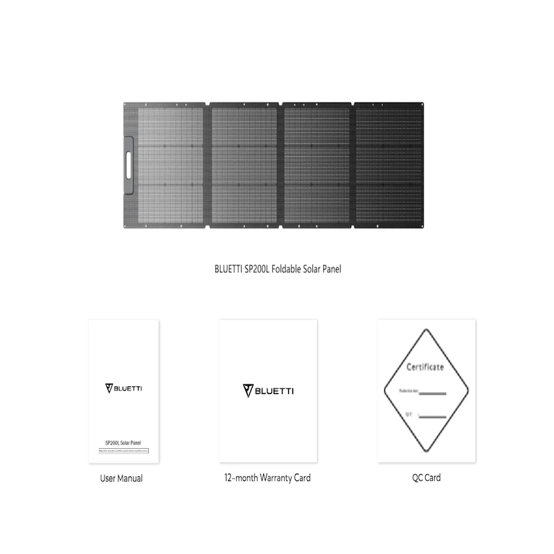 Bluetti PV200 Solar Panels | 200W In The Box