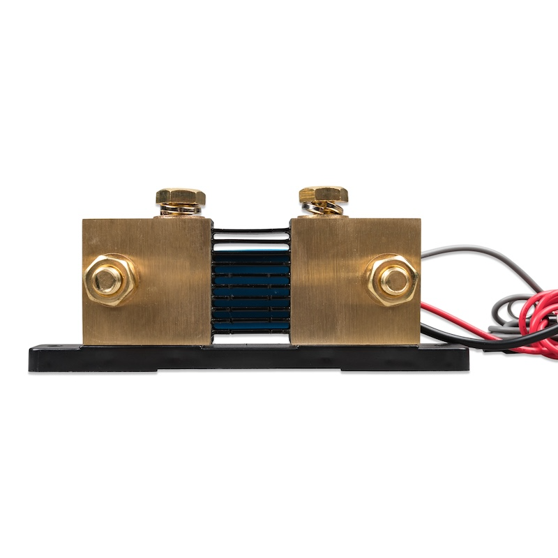 Rear view of Victron SmartShunt 1000A 50mV IP65 precision shunt showing heavy-duty current sensing element
