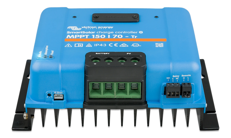 Victron MPPT SMART Solar 150V 70A front - connections
