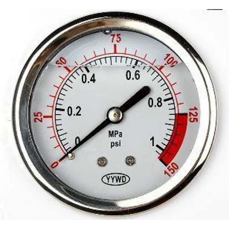 Pressure gauge fitted to Trevoli UV Complete whole house UV water treatment and filtration system