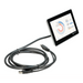 Angled view of Victron GX Touch 70 flush mount touchscreen display connected to Cerbo GX monitoring system