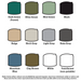 Devan 1000L water tank colour options