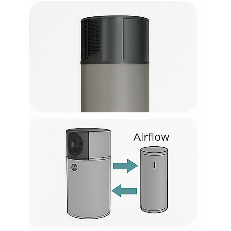 Rheem AmbiPower280e Airflow Diagram