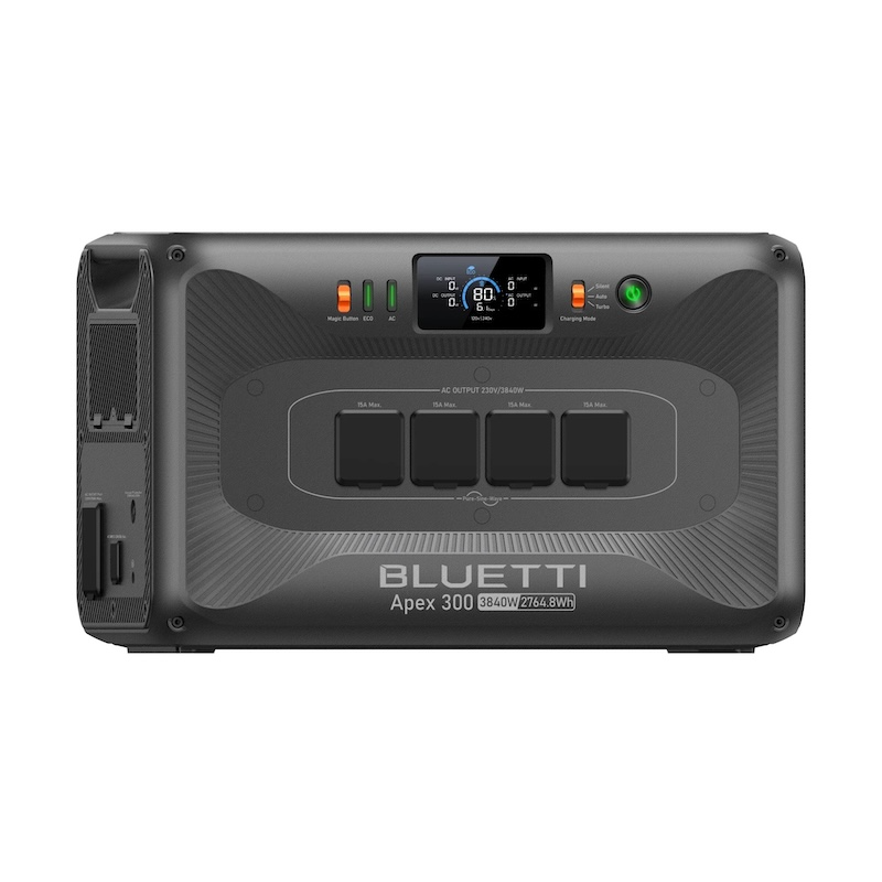 BLUETTI Apex 300 Portable Power Station left front view