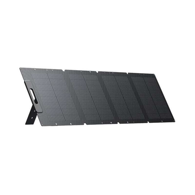 BLUETTI PV120D Solar Panels | 120W Open Front Left On Stand