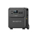 BLUETTI Elite 400 Portable Power Station right front view showing wheels and connections