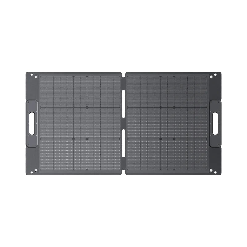 BLUETTI PV100 100W foldable monocrystalline solar panel fully unfolded