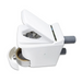 Cinderella Comfort incineration toilet showing ash tray and open lid waterless off grid toilet NZ