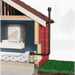 Cinderella Freedom LPG incineration toilet installation showing gas supply and flue ventilation system
