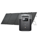 EcoFlow Delta 2 Max Portable Power Station with 400w Portable Solar Panel Open.