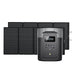 EcoFlow DELTA 2 MAX + 400W Solar Panel*2 Front with Panels Open