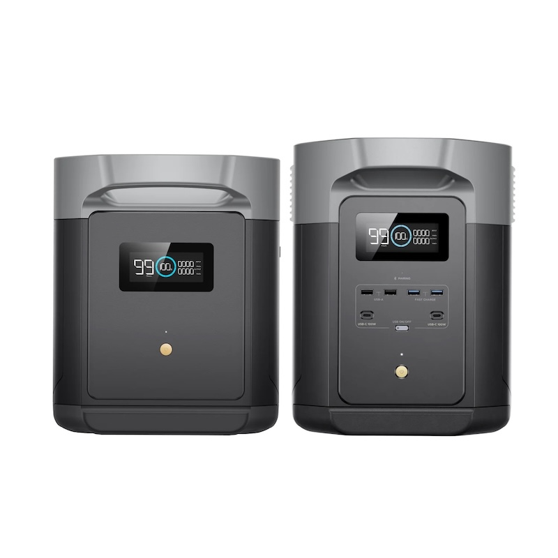 EcoFlow DELTA 2 Max power station with Smart Extra Battery for expandable home backup power