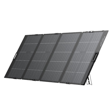 EcoFlow 400W lightweight portable solar panel deployed outdoors style view with kickstand support