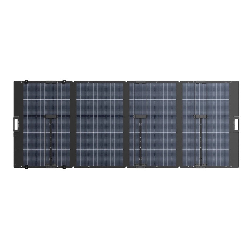 EcoFlow 400W lightweight portable solar panel fully unfolded front view