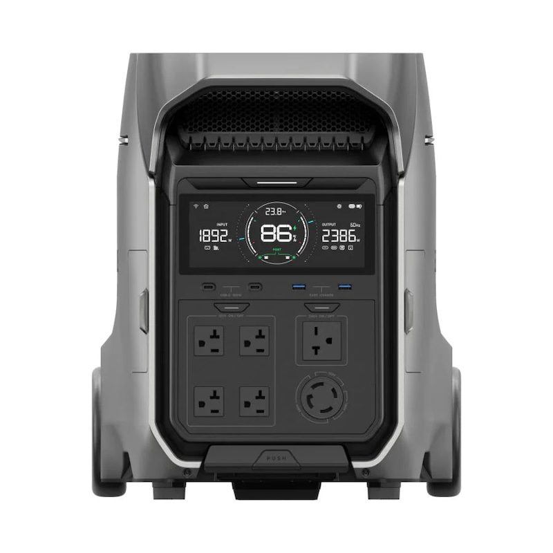 EcoFlow DELTA Pro 3 portable power station 4096Wh included in alternator charging bundle