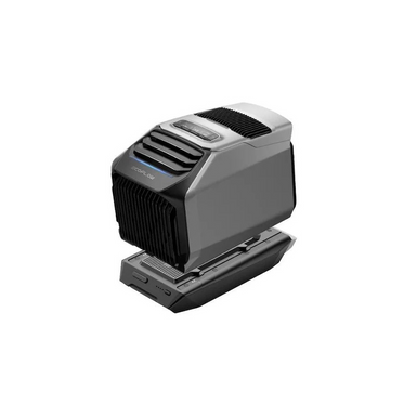 EcoFlow WAVE 2 portable air conditioner and heater with 1159Wh add-on battery attached – complete off-grid climate control bundle.