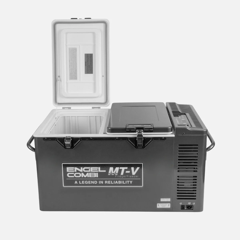 Engel  COMBI-MT-V60C 57 Litre Twin Door Combi Portable Fridge and Freezer Front Top One Door Open