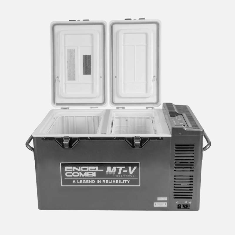 Engel  COMBI-MT-V60C 57 Litre Twin Door Combi Portable Fridge and Freezer Front Top Both Doors Open