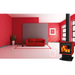 Ethos Genesis wood fire installed in a modern living room, providing efficient NZ-made heating with contemporary styling.