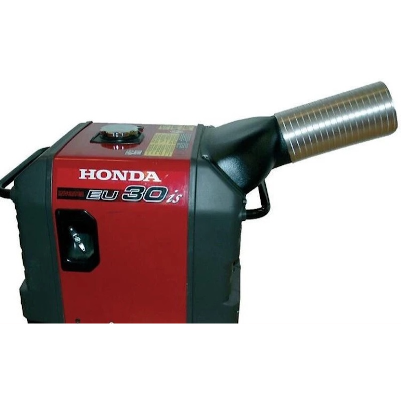 Honda EU30iS inverter generator with exhaust system and air vent attachment for enclosed installation