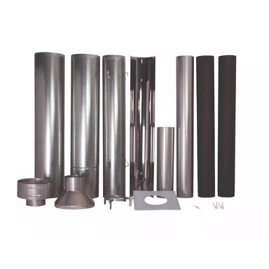 Kent Freestanding Flue Kit With Reflector – Complete 3.6m Wood Fire Flue System (KWF298-7404)