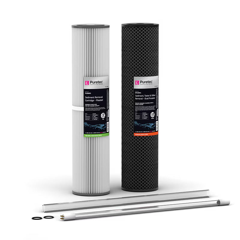 Puretec Hybrid R2 replacement filter and UV maintenance kit HR-G7R2 for whole house rainwater filtration system