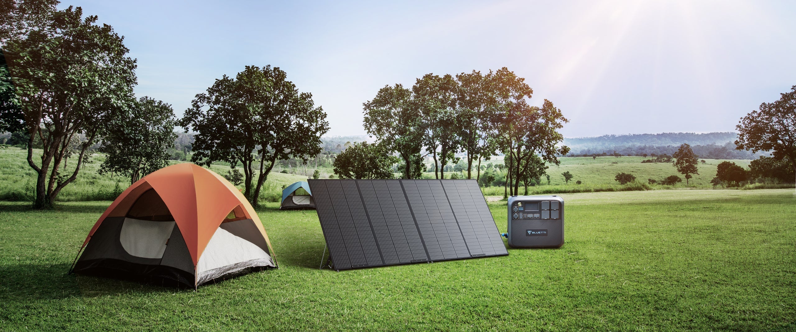 BLUETTI PV350D SOLAR PANEL | 350W Insitu Campsite