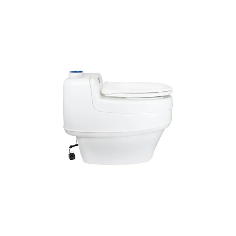 Separett Villa 9010 dehydrating toilet side view waterless off grid toilet