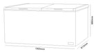 Parmco Chest Freezer CF688W
688L White dimensions