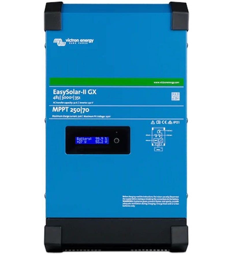 Victron EasySolar-II GX 48V 3000VA Off-Grid Inverter Charger with MPPT 250/70 Solar Controller